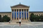 Visita ao Museu de Belas Artes de Philadelphia, na Pennsylvania, nos Estados Unidos
